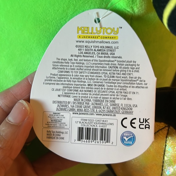Squishmallow Bethuna The Horned Dragon HTF Exclusive Blacklight Edition 12in - Picture 15 of 16